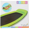 Надувной матрас-шезлонг для плавания INTEX сетчатый 178х94 см с подголовником, до 100 кг, зеленый 58836 ZELEHYII